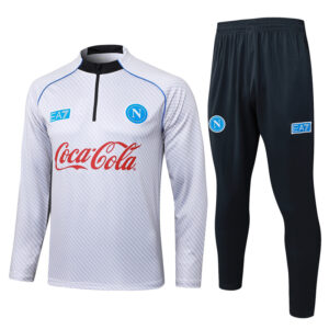 25-26 Napoli Light gray Half Pull Tracksuit #B2593(半拉链)