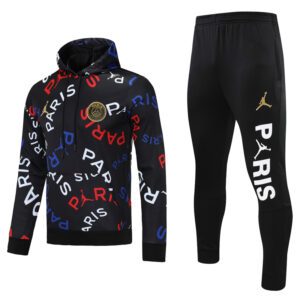 25-26 PSG Black Hoodie Tracksuit (卫衣套装)