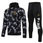 25-26 PSG Black Hoodie Tracksuit (卫衣套装)
