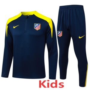 25-26 ATM Royal blue Kids Half Pull Tracksuit #E25138(童装)(半拉链)