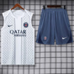 25-26 PSG White Tank top and shorts suit
