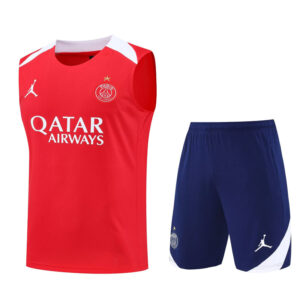 25-26 PSG Jordan Red Tank top and shorts suit