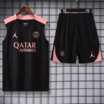 25-26 PSG Jordan Black Tank top and shorts suit