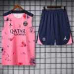 24-25 PSG Jordan Pink Tank top and shorts suit