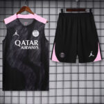 24-25 PSG Black Tank top and shorts suit