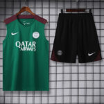 24-25 PSG Green Tank top and shorts suit