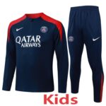 25-26 PSG Royal blue Kids Half Pull Tracksuit #E2575(童装)(半拉链)