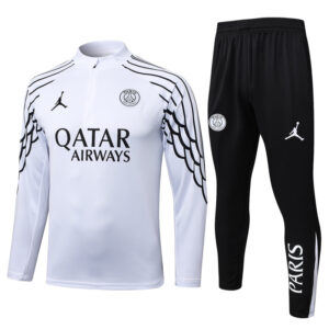 25-26 PSG Jordan White Half Pull Tracksuit #B2574(半拉链)