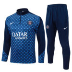 25-26 PSG Royal blue Half Pull Tracksuit #B2566(半拉链)