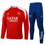 25-26 PSG Jordan Red Half Pull Tracksuit #B2516(半拉链)