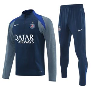 25-26 PSG Royal blue Half Pull Tracksuit (半拉链)