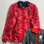 2024 Korea Red & Black Double Sided Windbreaker (双面风衣)