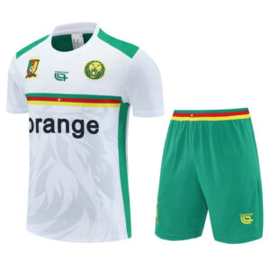 25-26 Cameroon White Training Short Suit