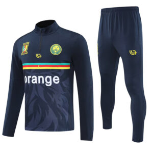 25-26 Cameroon Royal blue Half Pull Tracksuit (半拉链)