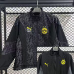 25-26 Dortmund Grey & Black Double Sided Windbreaker (双面风衣)