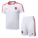 25-26 Bayern White Training Short Suit #D2537