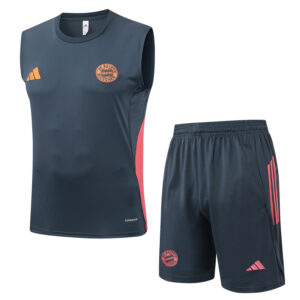 25-26 Bayern Dark gray Tank top and shorts suit #D25142