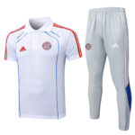 25-26 Bayern White Polo Tracksuit #C2555