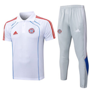 25-26 Bayern White Polo Tracksuit #C2555
