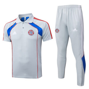 25-26 Bayern Grey Polo Tracksuit #C2547