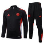 25-26 Bayern Black Half Pull Tracksuit #B2553(半拉链)