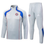 25-26 Bayern Light gray Half Pull Tracksuit #B2548(半拉链)