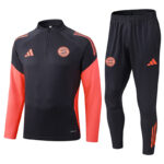 25-26 Bayern Dark gray Half Pull Tracksuit (半拉链)