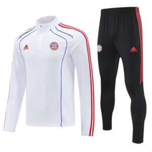 25-26 Bayern White Half Pull Tracksuit (半拉链)
