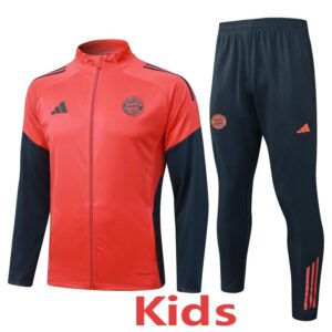 25-26 Bayern Orange Kids Jacket Tracksuit #E25141(童装)