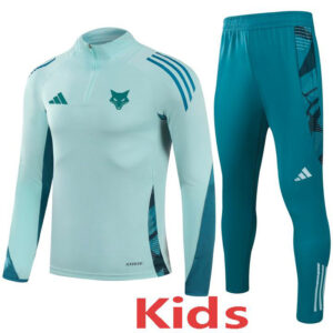 25-26 Cruzeiro Light green Kids Half Pull Tracksuit (童装)(半拉链)