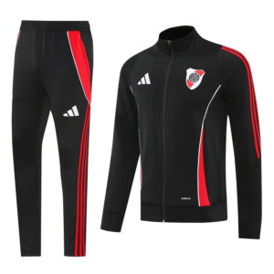 25-26 River Plate Black Jacket Tracksuit #01
