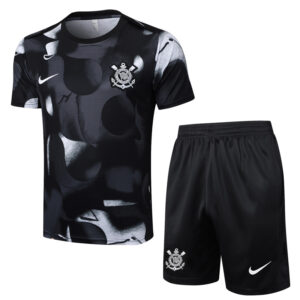 25-26 Corinthians Black Training Short Suit #D2534