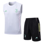 25-26 JUV White Tank top and shorts suit #D25143