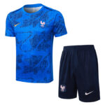 25-26 France Fancy blue Training Short Suit #D25137