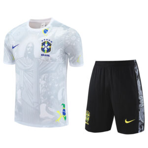 25-26 Brazil White Training Short Suit