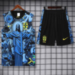 25-26 Brazil Blue Tank top and shorts suit