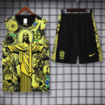 25-26 Brazil Yellow Tank top and shorts suit