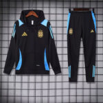 24-25 Argentina Black Hoodie Tracksuit (卫衣套装)