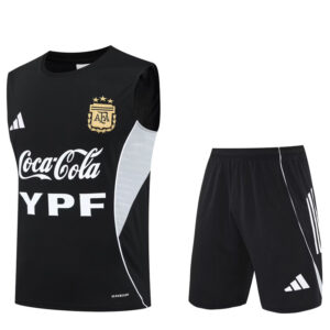 25-26 Argentina Black Tank top and shorts suit