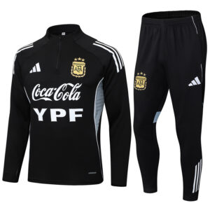 25-26 Argentina Black Half Pull Tracksuit (半拉链)