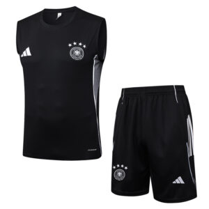25-26 Germany Black Tank top and shorts suit #D25165