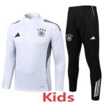 25-26 Germany White Kids Half Pull Tracksuit #E25150(童装)(半拉链)