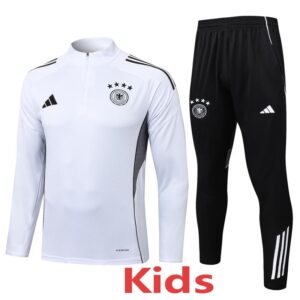 25-26 Germany White Kids Half Pull Tracksuit #E25150(童装)(半拉链)