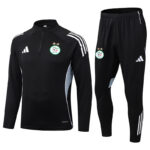 25-26 Algeria Black Half Pull Tracksuit (半拉链)