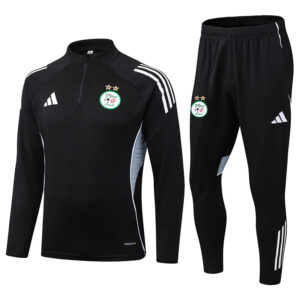 25-26 Algeria Black Half Pull Tracksuit (半拉链)