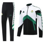 25-26 Real Betis White Black Jacket Tracksuit #01