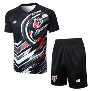 25-26 Sao Paulo Black Training Short Suit #D25162