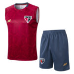 25-26 Sao Paulo Red Tank top and shorts suit #D25115