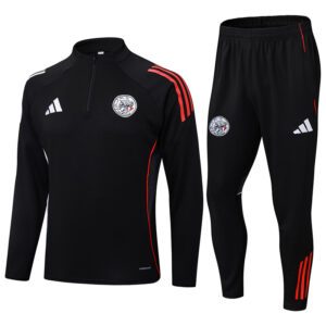 25-26 Ajax Black Half Pull Tracksuit (半拉链)