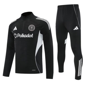 25-26 Inter Miami Black Half Pull Tracksuit (半拉链)